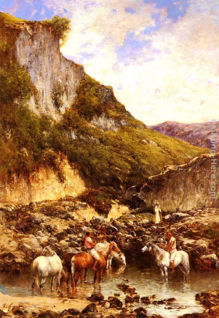 Victor Pierre Huguet Le Ravin Noble